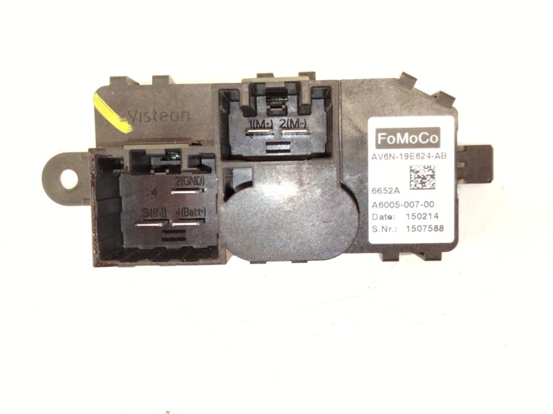 Recambio de resistencia calefaccion para ford focus iii 1.0 ecoboost referencia OEM IAM AV6N19E624  