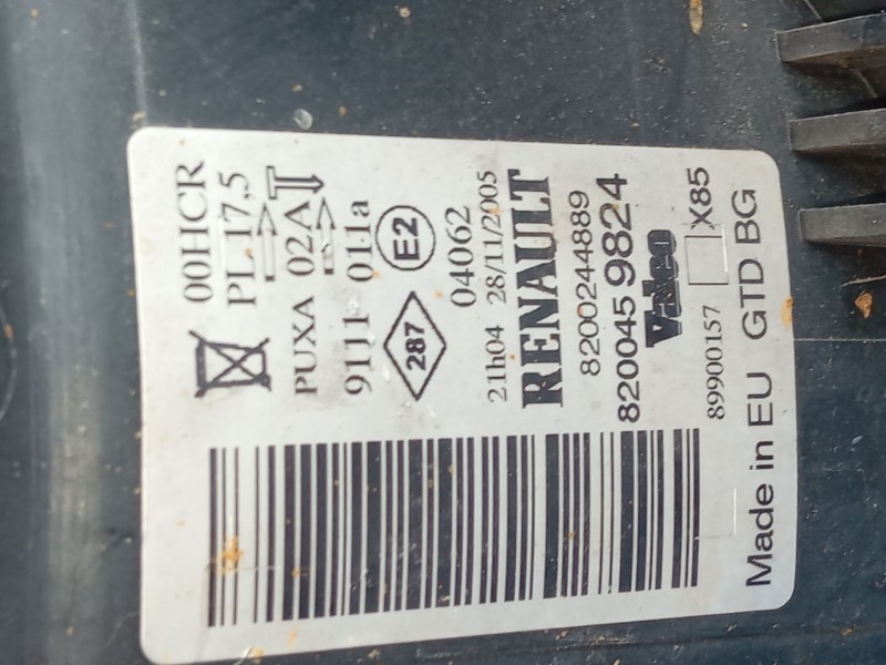 Recambio de faro izquierdo para renault clio iii (br0/1, cr0/1) 1.2 16v (br02, br0j, br11, cr02, cr0j, cr11) referencia OEM IAM 