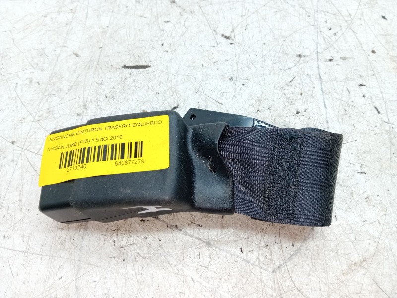 Recambio de enganche cinturon trasero izquierdo para nissan juke (f15) 1.5 dci referencia OEM IAM   