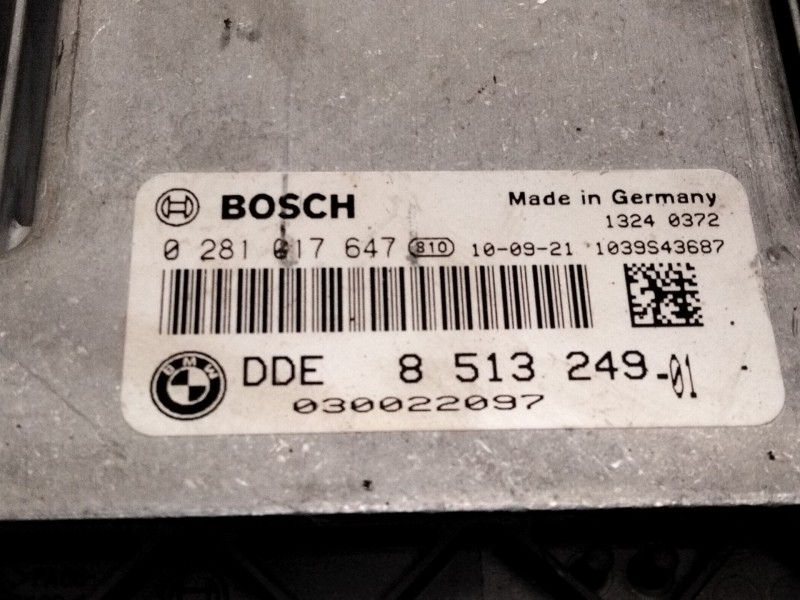 Recambio de centralita motor uce para bmw x3 (e83) xdrive 18 d referencia OEM IAM 8513249 0281017647 