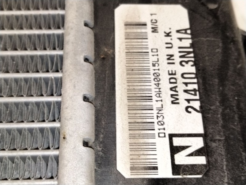 Recambio de radiador agua para nissan leaf (ze0) electric referencia OEM IAM 214103NL1A  
