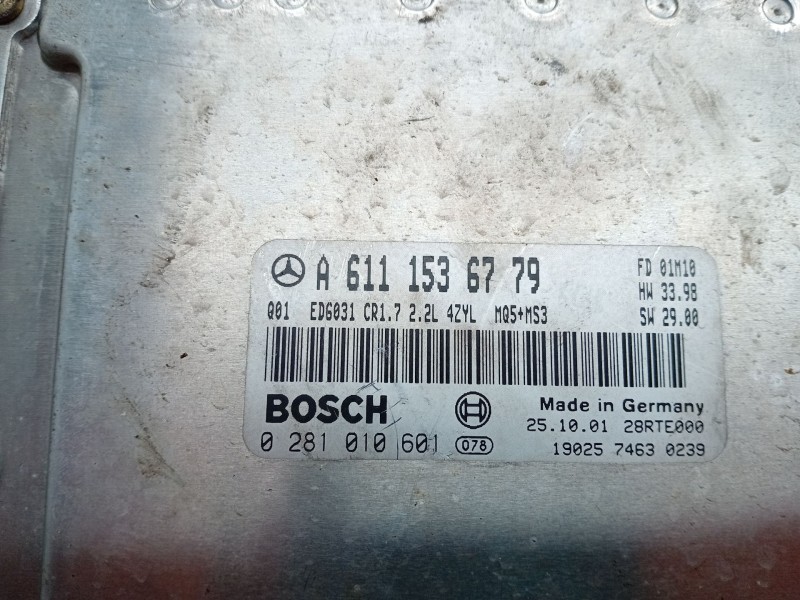 Recambio de centralita motor uce para mercedes-benz vito furgón (w638) 112 cdi 2.2 (638.094) referencia OEM IAM A6111536779  