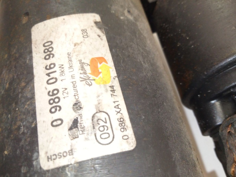 Recambio de motor arranque para volkswagen new beetle (9c1, 1c1) 1.9 tdi referencia OEM IAM 0986016980  