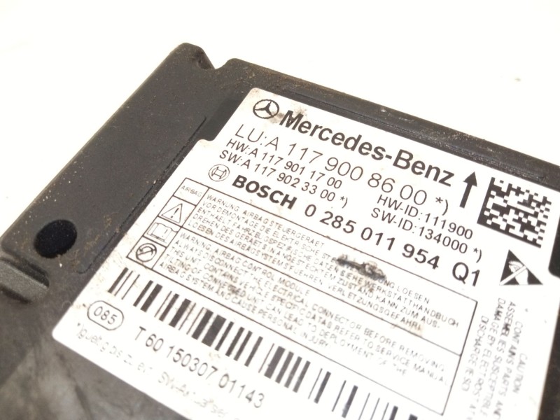 Recambio de centralita airbag para mercedes-benz cla coupé (c117) cla 220 cdi / d (117.303) referencia OEM IAM A1179008600  