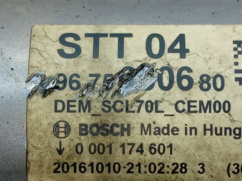 Recambio de motor arranque para peugeot expert furgón (v_) 1.6 bluehdi 115 referencia OEM IAM 9675660680  