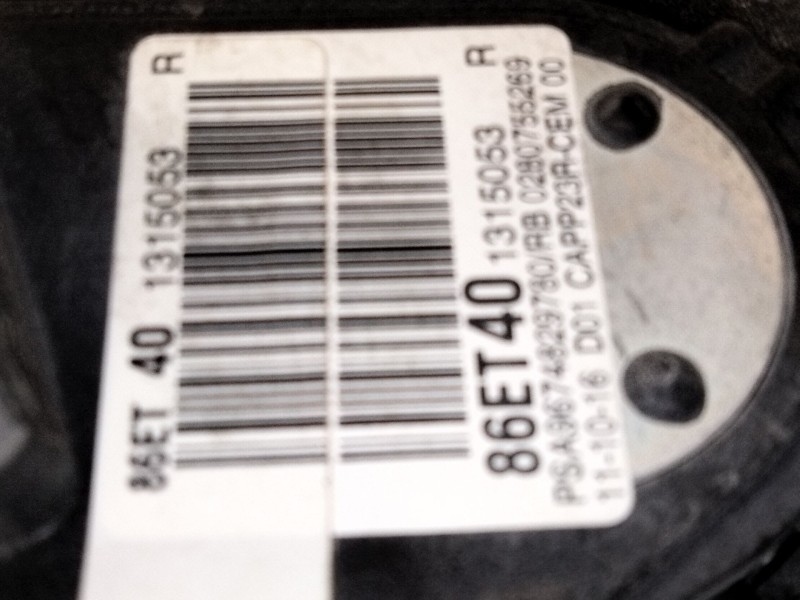 Recambio de pedal acelerador para peugeot expert furgón (v_) 1.6 bluehdi 115 referencia OEM IAM 9674829780  