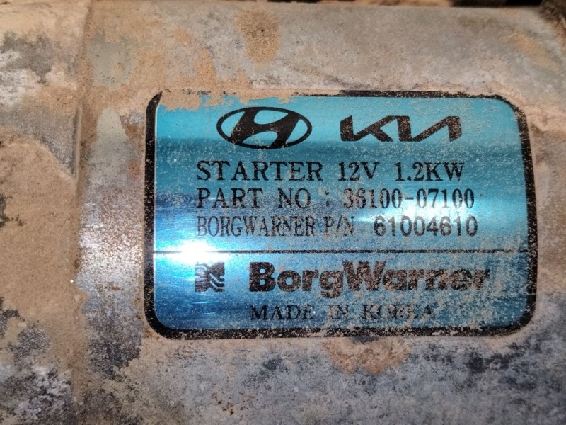 Recambio de motor arranque para kia stonic (yb) 1.2 cvvt referencia OEM IAM   