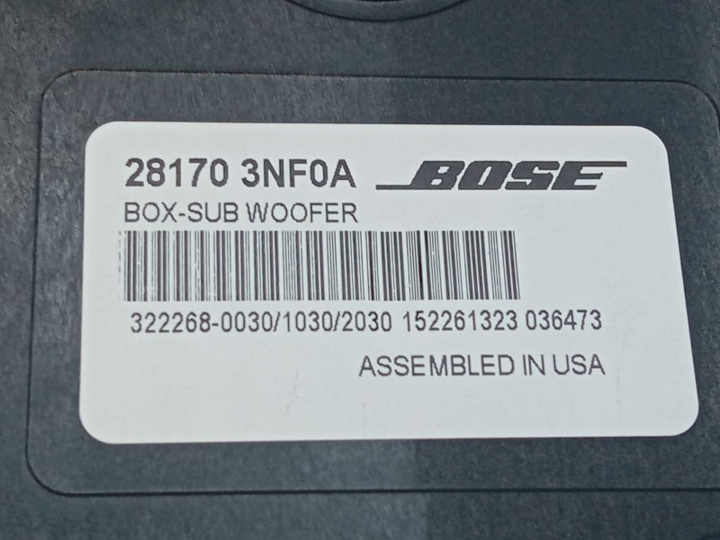 Recambio de altavoz para nissan leaf (ze0) electric referencia OEM IAM 281703NF0A  