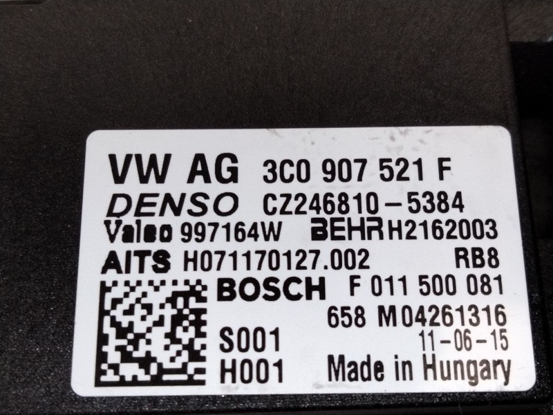 Recambio de resistencia calefaccion para volkswagen golf vi variant (aj5) 1.6 tdi referencia OEM IAM 3C0907521  