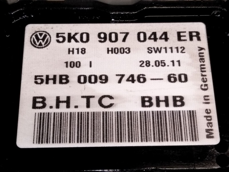 Recambio de mando calefaccion / aire acondicionado para volkswagen golf vi variant (aj5) 1.6 tdi referencia OEM IAM 5K0907044  
