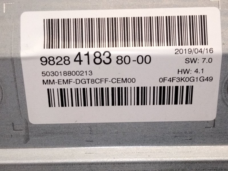 Recambio de pantalla multifuncion para peugeot 3008 suv (mc_, mr_, mj_, m4_) 1.2 thp/ puretech 130 (mrhnsm, mrhnsu, mrhnsj, mrhn