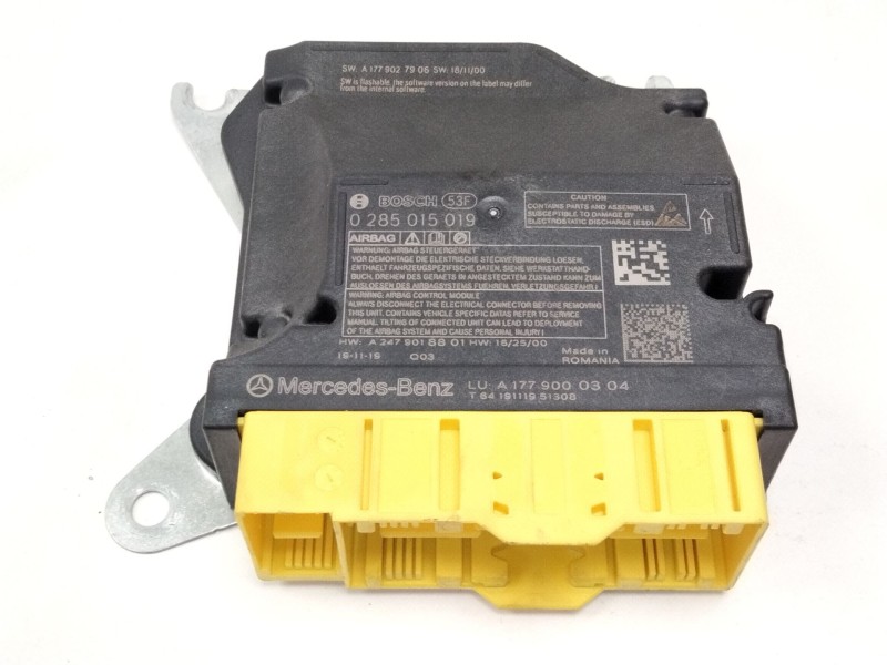 Recambio de centralita airbag para mercedes-benz clase b sports tourer (w247) b 180 d (247.003) referencia OEM IAM A1779000304 0
