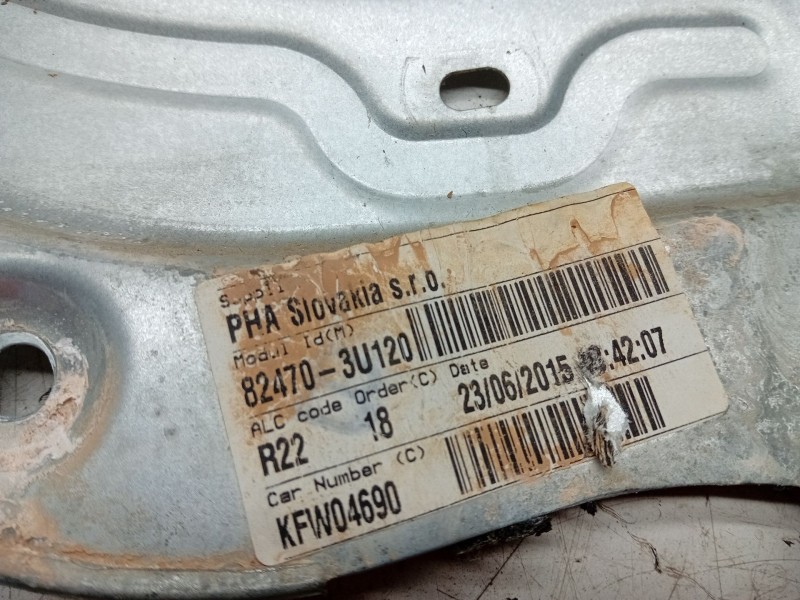 Recambio de elevalunas delantero izquierdo para kia sportage iii (sl) 1.7 crdi referencia OEM IAM 824703U120  