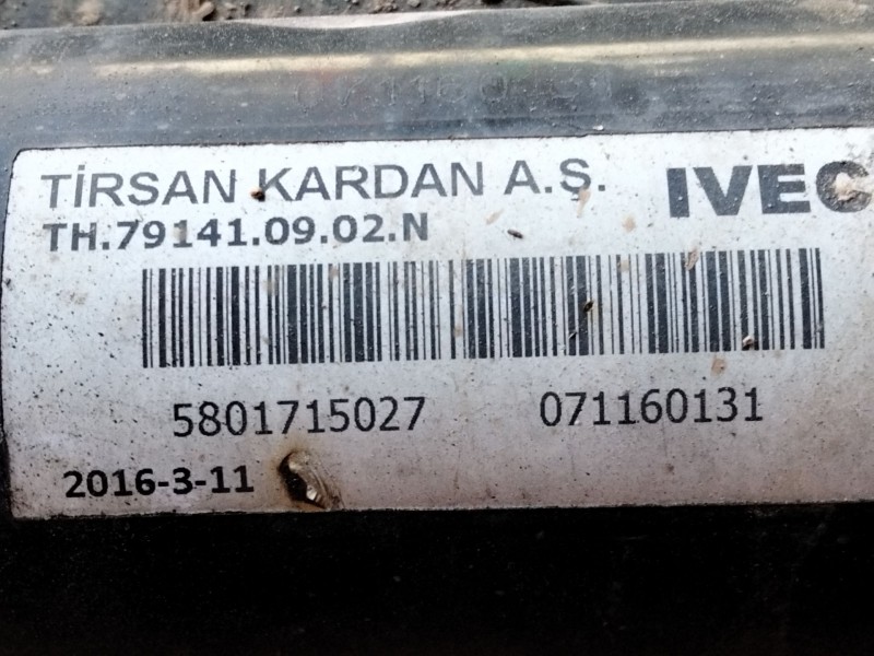 Recambio de cardan trasero para iveco daily vi caja/chasis 35s14, 35s15, 35c15, 40s14, 40c15, 50c15, 60c5, 65c15,... referencia 