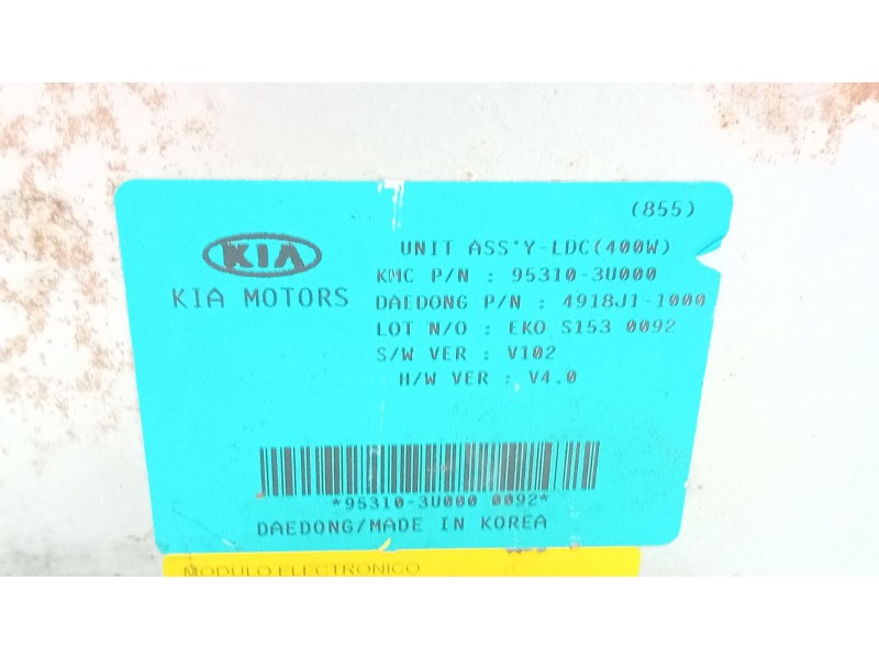 Recambio de modulo electronico para kia sportage iii (sl) 1.7 crdi referencia OEM IAM 953103U000  