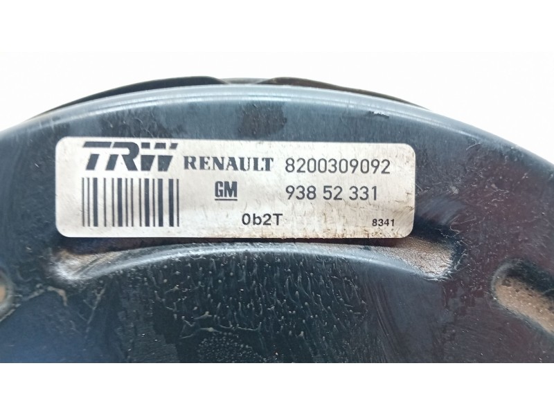 Recambio de servofreno para nissan primastar furgón (x83) 2.0 dci 115 referencia OEM IAM 8200309092  