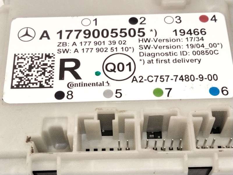 Recambio de modulo control puerta para mercedes-benz clase b sports tourer (w247) b 180 d (247.003) referencia OEM IAM A17790055