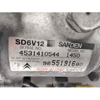 Recambio de compresor aire acondicionado para citroën c3 1.4 hdi exclusive referencia OEM IAM 9655191680  