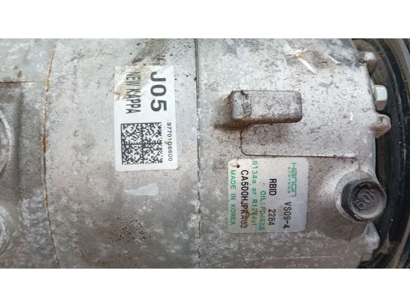 Recambio de compresor aire acondicionado para kia picanto iii (ja) 1.0 referencia OEM IAM CA500HPJKA03  
