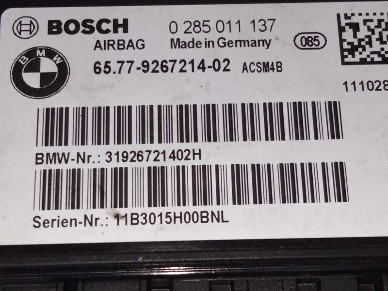 Recambio de kit airbag para bmw 1 (f20) 118 d referencia OEM IAM   