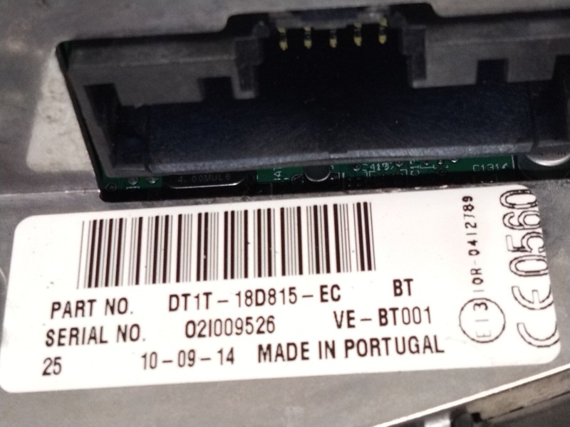 Recambio de sistema audio / radio cd para ford transit connect monospace 1.6 tdci referencia OEM IAM DT1T18D815  