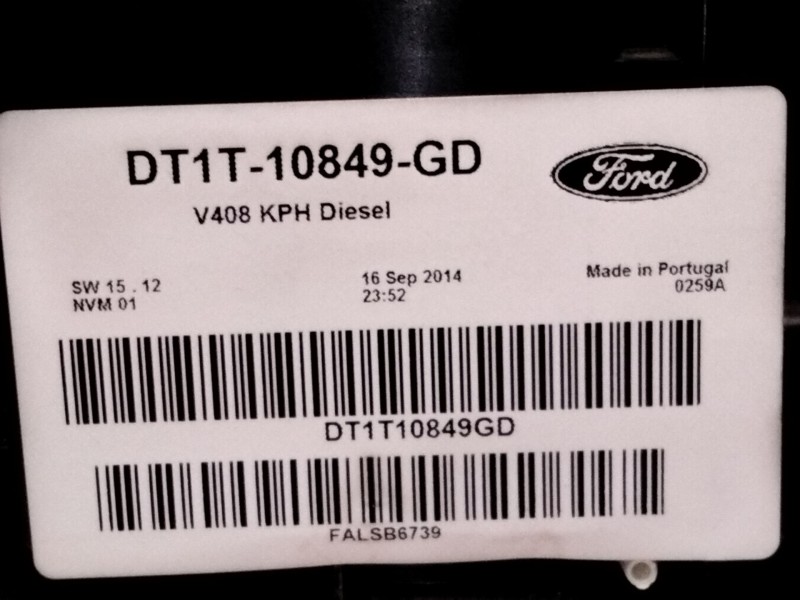 Recambio de cuadro instrumentos para ford transit connect monospace 1.6 tdci referencia OEM IAM DT1T10849  