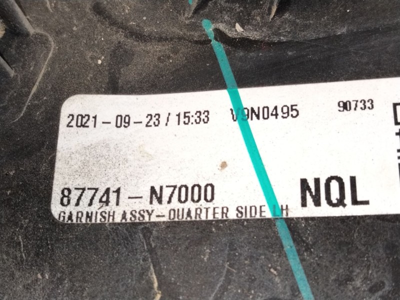 Recambio de aletin trasero izquierdo para hyundai tucson (nx4e, nx4a) 1.6 t-gdi plug-in-hybrid htrac referencia OEM IAM 87741N70