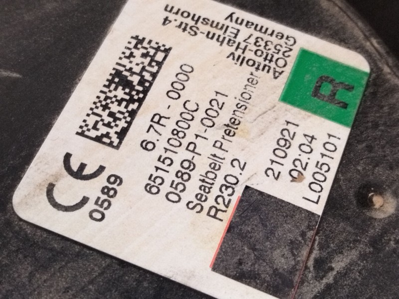 Recambio de cinturon seguridad delantero derecho para hyundai tucson (nx4e, nx4a) 1.6 t-gdi plug-in-hybrid htrac referencia OEM 