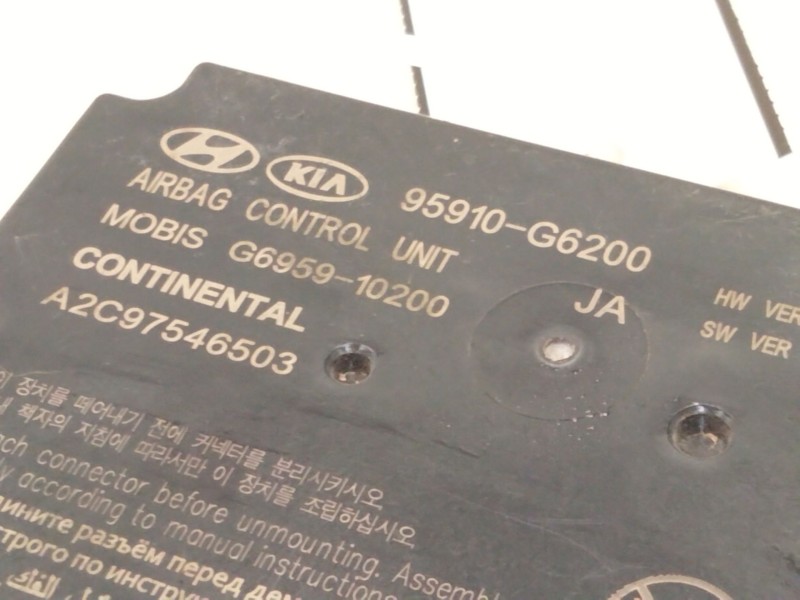 Recambio de centralita airbag para kia picanto iii (ja) 1.0 referencia OEM IAM 95910G6200  
