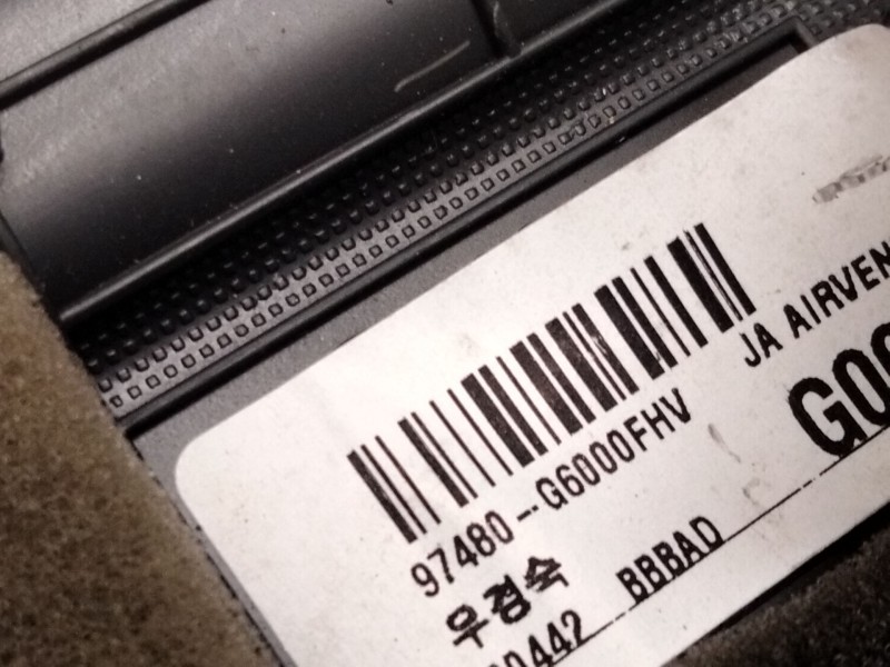 Recambio de aireador derecho para kia picanto iii (ja) 1.0 referencia OEM IAM 97480G6000  