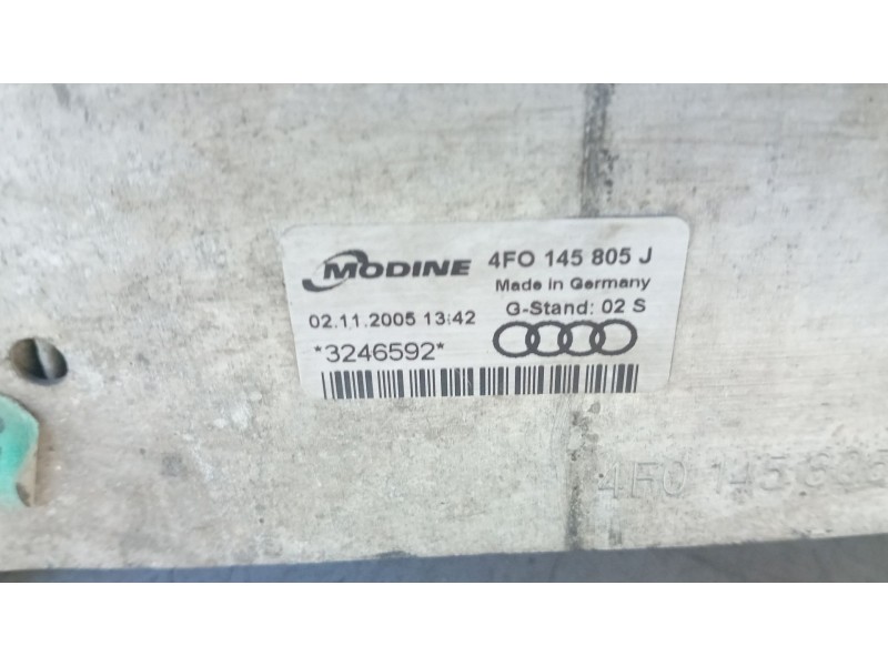 Recambio de intercooler para audi a6 c6 (4f2) 2.0 tdi referencia OEM IAM 4F0145805J  