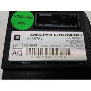 Recambio de pantalla multifuncion para opel meriva blue line referencia OEM IAM 13265762  