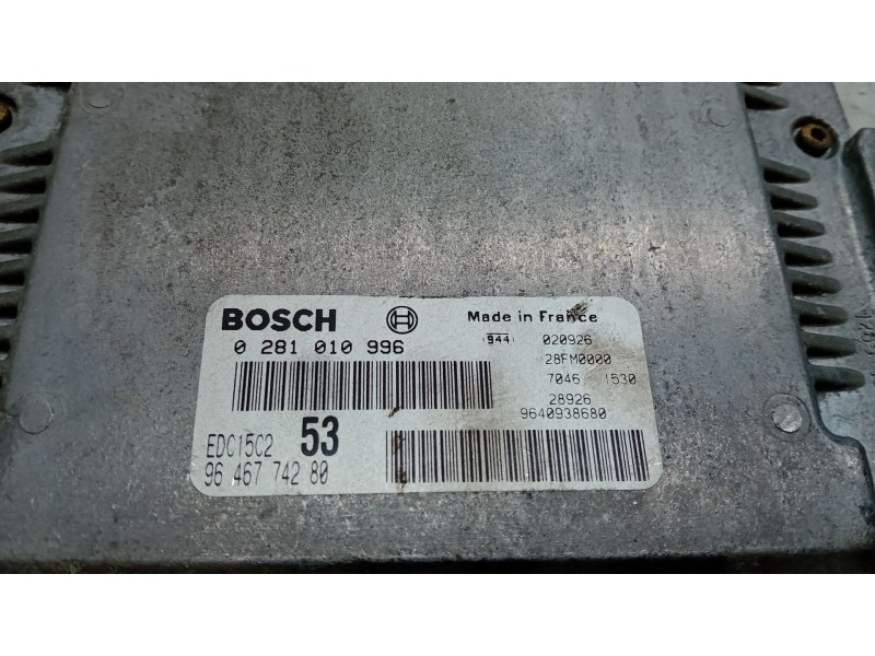 Recambio de centralita motor uce para citroën xsara picasso (n68) 2.0 hdi referencia OEM IAM 9646774280  