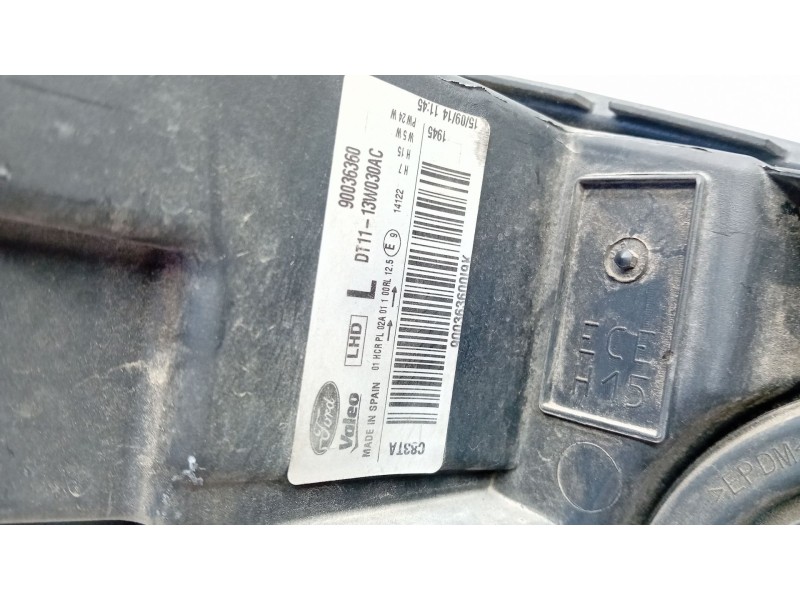 Recambio de faro izquierdo para ford transit connect monospace 1.6 tdci referencia OEM IAM DT1113W030AC  