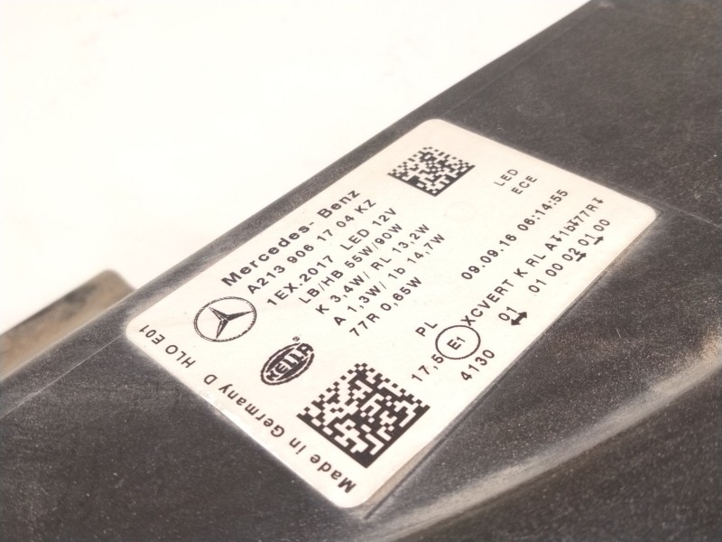 Recambio de faro xenon izquierdo para mercedes-benz clase e (w213) e 220 d (213.004) referencia OEM IAM A2139061704  