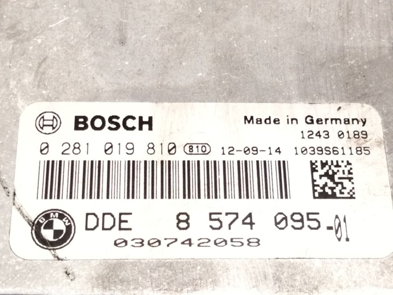 Recambio de centralita motor uce para bmw 3 (f30, f80) 318 d xdrive referencia OEM IAM 8574095 0281019810 