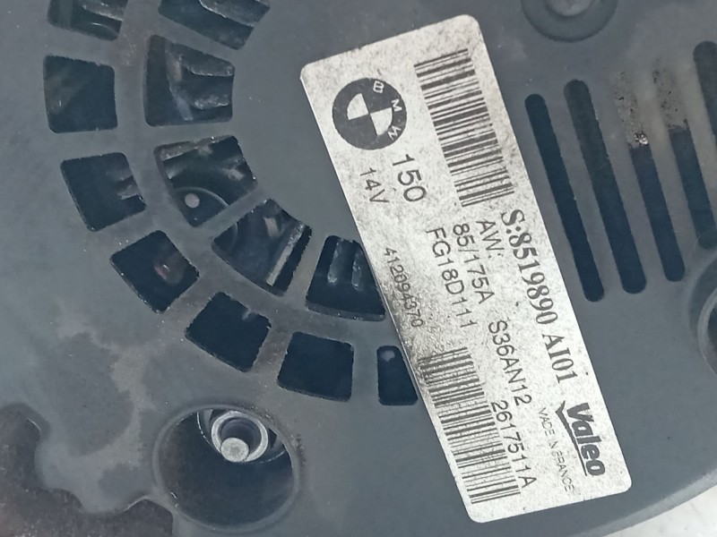 Recambio de alternador para bmw 3 (f30, f80) 318 d xdrive referencia OEM IAM FG18D111  
