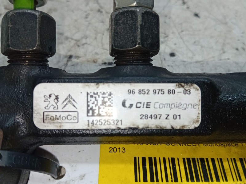 Recambio de rampa inyectora para ford transit connect monospace 1.6 tdci referencia OEM IAM 968529758003  