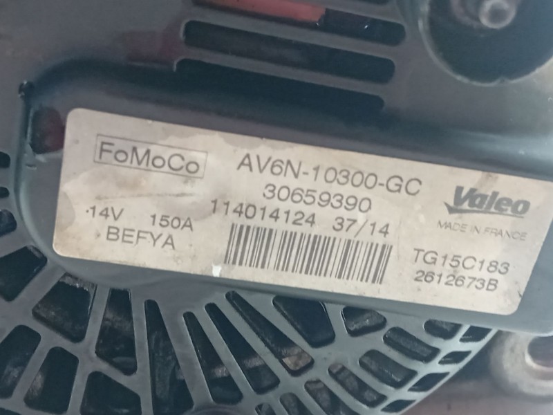 Recambio de alternador para ford transit connect monospace 1.6 tdci referencia OEM IAM AV6N10300GC  