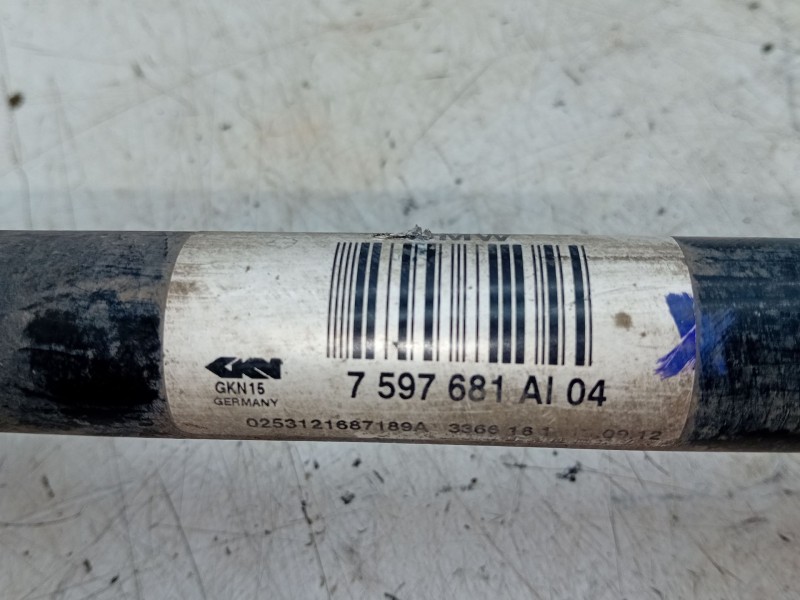 Recambio de transmision trasera izquierda para bmw 3 (f30, f80) 318 d xdrive referencia OEM IAM 7597681  