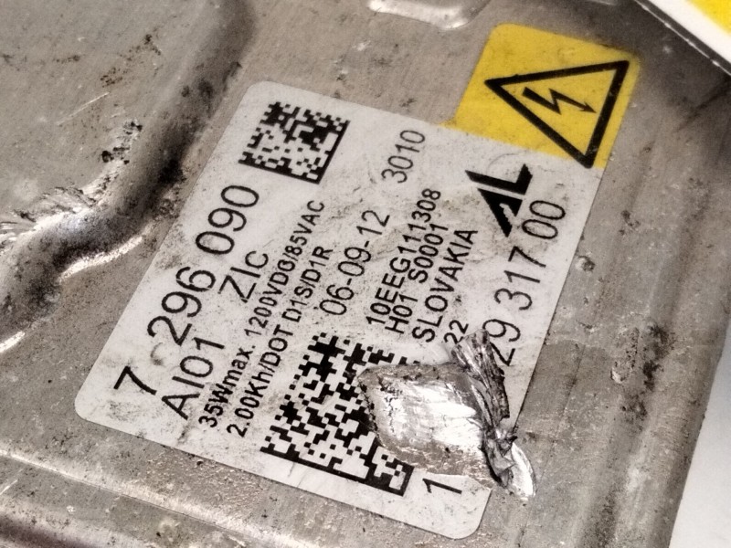 Recambio de centralita faros xenon para bmw 3 (f30, f80) 318 d xdrive referencia OEM IAM 7296090  