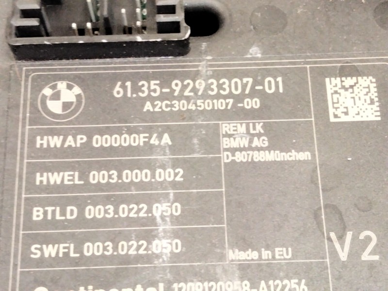 Recambio de caja fusibles para bmw 3 (f30, f80) 318 d xdrive referencia OEM IAM 9293307  