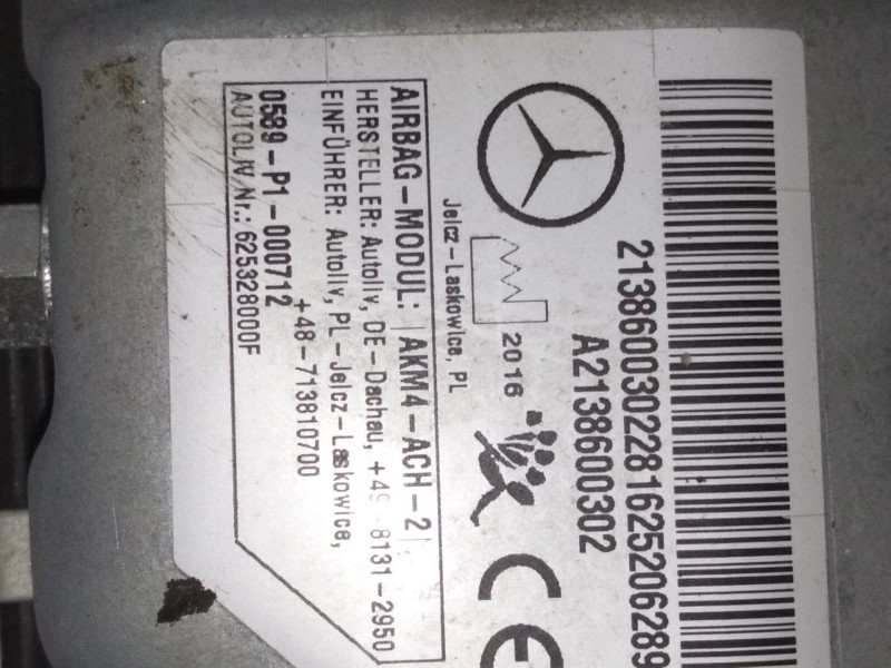 Recambio de kit airbag para mercedes-benz clase e (w213) e 220 d (213.004) referencia OEM IAM   