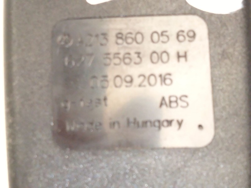 Recambio de enganche cinturon trasero izquierdo para mercedes-benz clase e (w213) e 220 d (213.004) referencia OEM IAM A21386005