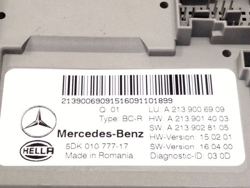 Recambio de modulo confort para mercedes-benz clase e (w213) e 220 d (213.004) referencia OEM IAM A2139006909  