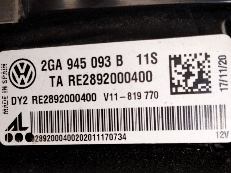 Recambio de piloto trasero izquierdo porton para volkswagen t-roc (a11, d11) 1.5 tsi referencia OEM IAM 2GA945093  