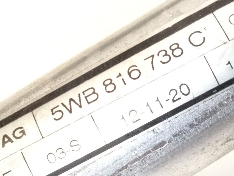 Recambio de tubos aire acondicionado para volkswagen t-roc (a11, d11) 1.5 tsi referencia OEM IAM 5WB816738  