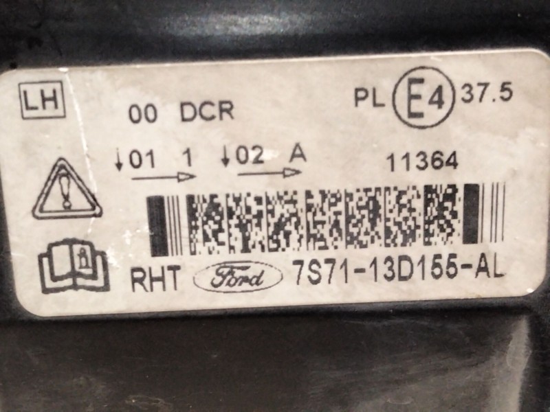 Recambio de faro izquierdo para ford mondeo iv (ba7) 2.2 tdci referencia OEM IAM 7S7113D155  