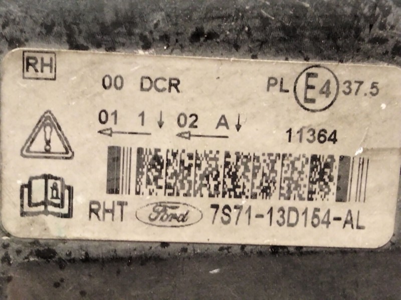 Recambio de faro derecho para ford mondeo iv (ba7) 2.2 tdci referencia OEM IAM 7S7213D154  