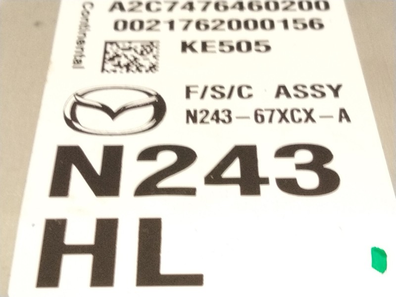 Recambio de camara delantera para mazda mx-5 rf targa (nd) 2.0 (nd2e) referencia OEM IAM N24367XCX  